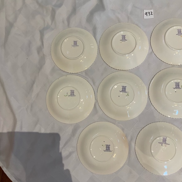 Vintage Spode purple china fruit/dessert bowl set - Picture 6 of 8